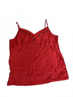 Metro 7 Feminine Beaded Y2K Tank Top Size 18/20 Women